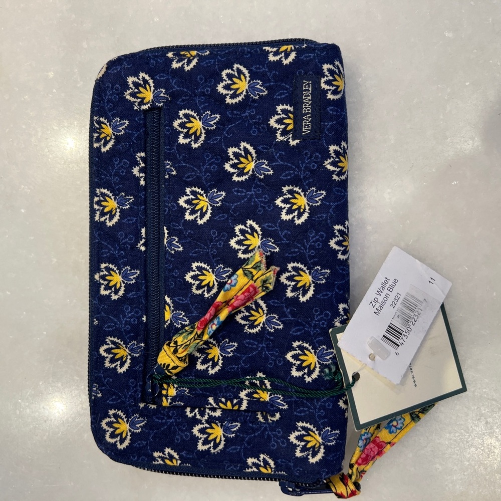 Vera Bradley Blue Floral Wallet
